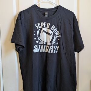 Super Bowl Sunday Black T-Shirt